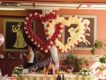 Сердце из воздушных шаров